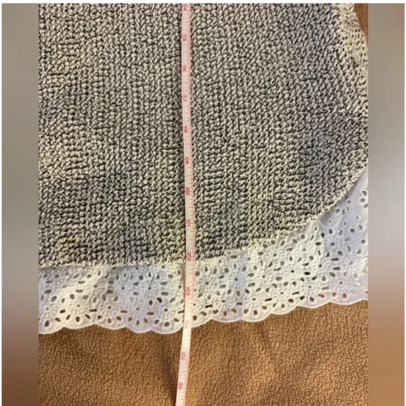 Anthropologie Sweater With Lace Details Coastal Grandma - Picture 9 of 9